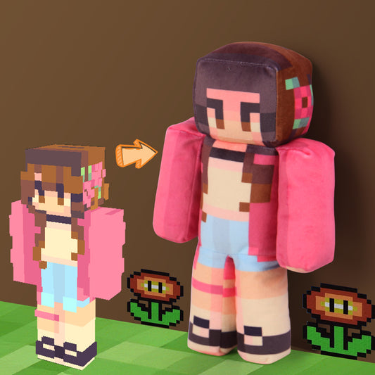 FANGELICO Customized Minecraft Skin Plush Toy